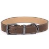 80589 80592 faux leather collar brown