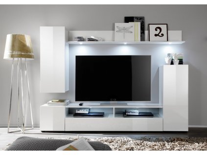 Moderní obývaková stěna Lia bílá
