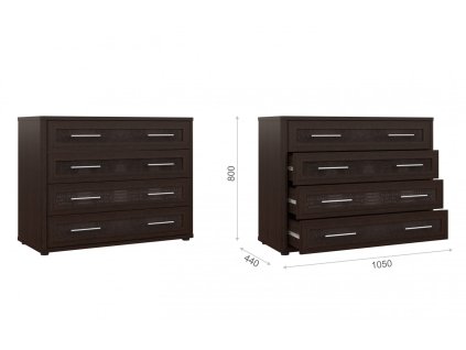 KOMODA TOKIO wenge, ekokůže