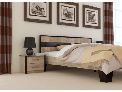 Ložnicová sestava ASHLEY 1 sonoma wenge