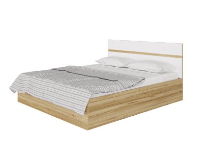 bett1 eiche artisan weiss Nensi