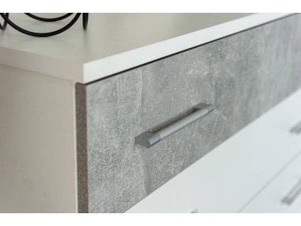 KOMODA AVRORA, atelier/bílá