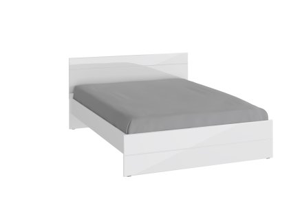 LOŽNICE komplet YORK 3D bilý lesk