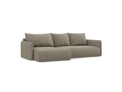 Rohová rozkládací pohovka CALMA – béžová1