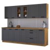 Kuchyňská linka Lana dustgrey artisan 260 bez pracovní desky