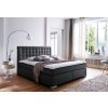 27154 postel boxspring cerna 180x200 cm eko kuze