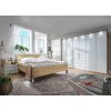 LOFT 02726 19 Bianco Eiche NB Gl.weiß mittig 3SK Bett 180x200cm Holz KT 48cm m.Bel. Var.