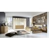 LIDO 28047 15 Eiche tm FKTS 300cm m.PPT+Bel Front Glas Magnolie,mittig 2 SK 200cm Bett m.Polster KT,180x200cm,H48cm m.SK schwebende Nakas H48cm m.Kommode+Hängeschrank Kopie