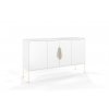 komoda MALU white chest of drawers with golden accessories4