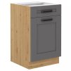 Dolní kuchyňská skříňka Lana 50 cm 1š, dustgrey artisan