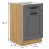 Dolní kuchyňská skříňka Lana 50 cm 1š, dustgrey1