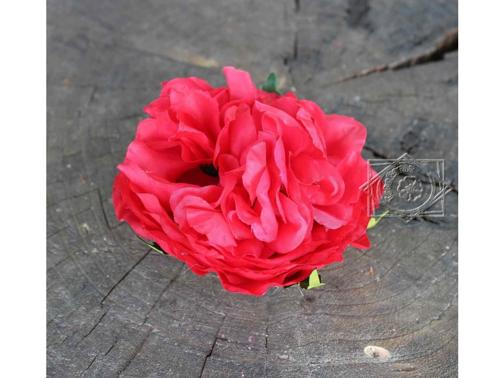 Hlavička kvetu, ruža 10cm - dekorácia
