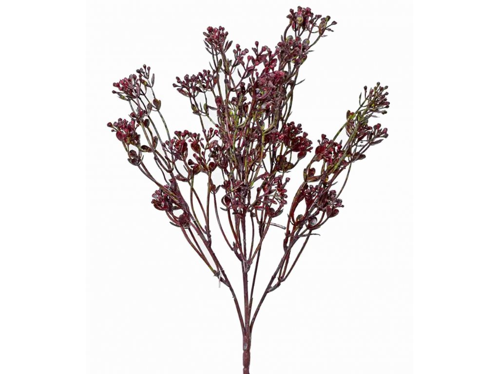 Tráva s bobuľami fialová 40cm - dekorácia