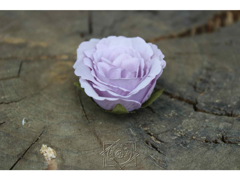 Hlavička ruže fialová 4cm - dekorácia