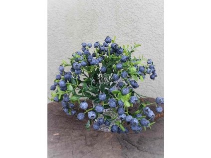Bobule modré 20cm - umelohmotná dekorácia