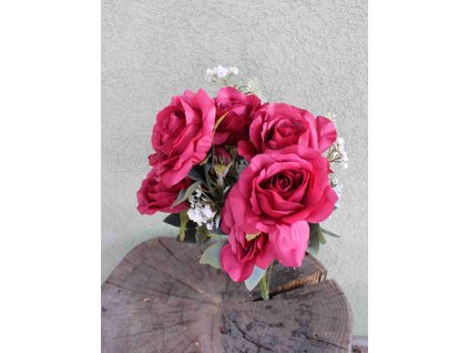 Dušičky - kytica ruží 55cm - dekorácia