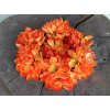 Hlavička kvetu dahlia 10cm oranžová- dekorácia