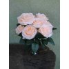 Ruže jednofarebné kytica 45cm - dekorácia