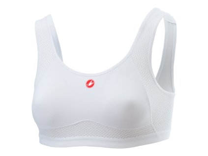 Castelli Rosso Corsa Bra W - Biela (Veľkosť XS)