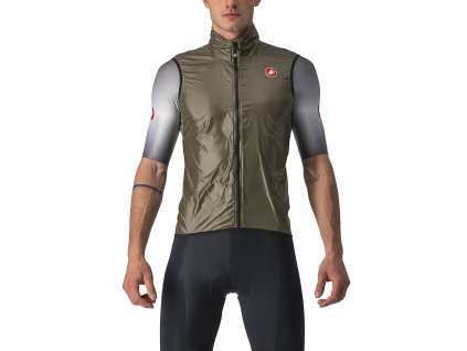 Castelli Aria Vest - Machovo hnedá (Veľkosť XXL)