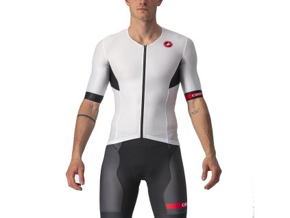 Castelli TRI Free Speed 2 Race - Biela/čierna (Veľkosť XXL)