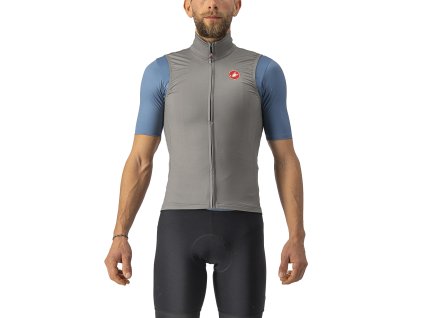 Castelli Pro Thermal MID Vesta (Farba CST-Pro-Thermal-Mid-Vest-Steel-Blue-473, Veľkosť XXL)