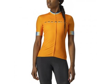 Castelli Gradient W, Pop orange  Dámsky tradičný dizajn, extra fit prepracovaný strih