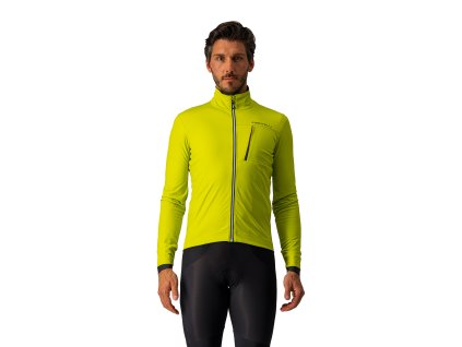 Castelli Go Jacket, Fluo yellow  Mierne zateplená univerzálna bunda na bicykel