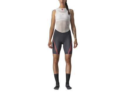 Castelli Velocissima 3 Short - Tmavá šedá/brilliant ružová (Veľkosť XS)