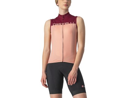 Castelli Velocissima W SLV - Červená/bordová (Veľkosť XS)