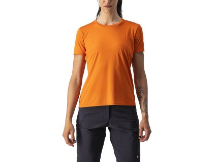 Castelli Tech 2 W Tee - Oranžová (Veľkosť XS)