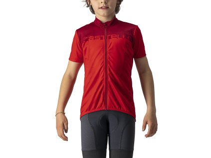 Castelli Neo Prologo jersey - Červená (Veľkosť 8 rokov)