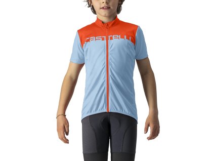 Castelli Neo Prologo jersey - Modrá/šarlatová (Veľkosť 8 rokov)