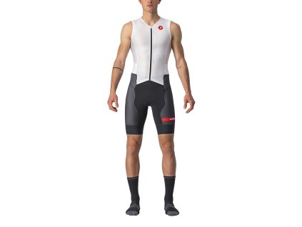 Castelli TRI Free Sanremo 2 Suit SLV - Biela/čierna (Veľkosť XXL)