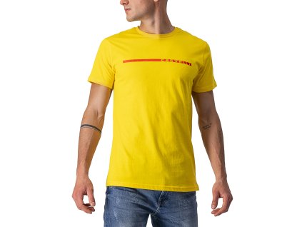 Castelli Ventaglio Tee - Žltá/čierna (Veľkosť XXL)