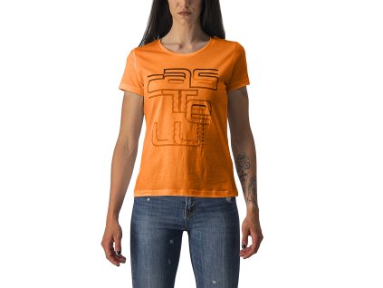 Castelli Bellagio W Tee - Oranžová (Veľkosť XS)