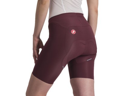 Castelli Free Aero Rc W Short - Bordová (Veľkosť XS)