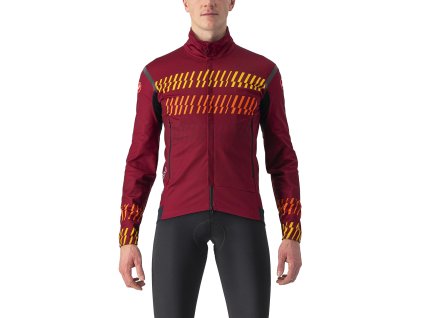 Castelli Unlimited Perfetto RoS 2 Jacket (Farba CST-Unlimited-Perfetto-Ros-2-Jacket-Bordeaux/Goldenrod-Orange-Rust-421, Veľkosť XXL)