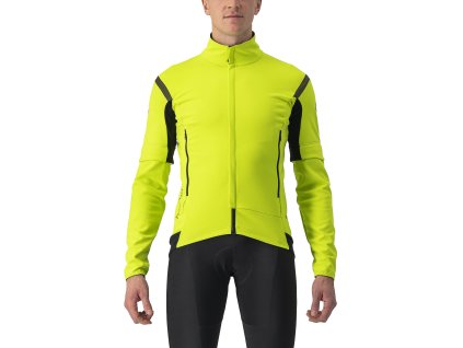 Castelli Perfetto RoS 2 Convertible Jacket - Electric lime/tmavá šedá (Veľkosť XXL)