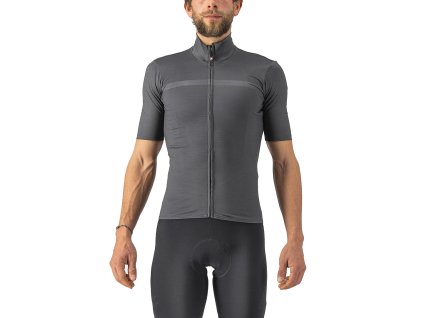 Castelli Pro Thermal Mid SS Jersey (Farba CST-Pro-Thermal-Mid-SS-Jersey-Steel-Blue-473, Veľkosť XXL)