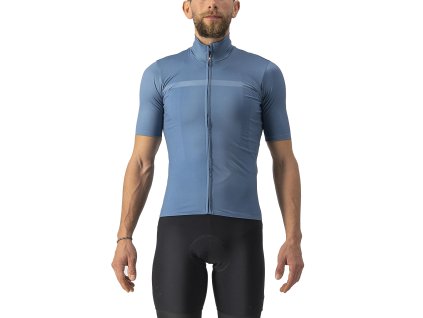 Castelli Pro Thermal Mid SS Jersey (Farba CST-Pro-Thermal-Mid-SS-Jersey-Steel-Blue-473, Veľkosť XXL)