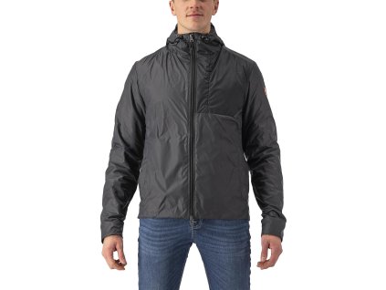 Castelli Riscalda Puffy Jacket (Farba CST-Riscalda-Puffy-Jacket-Dark-Gray/-Electric-Lime-030, Veľkosť XXL)