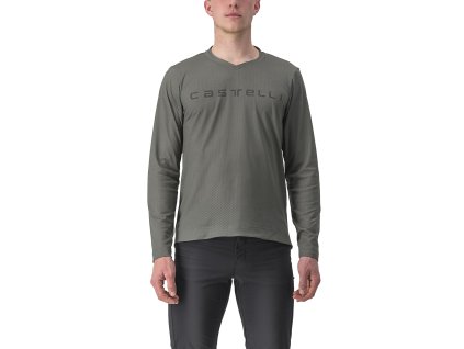 Castelli Trail Tech LS Tee 2 - Lesná šedá (Veľkosť XXL)