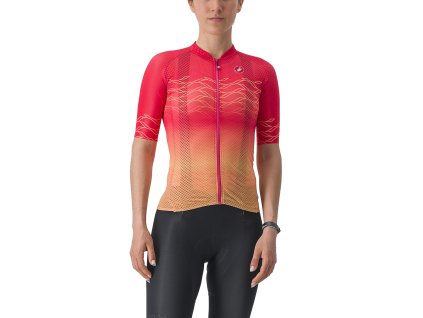 Castelli Climber'S 2.0 W - Ibišteková/svetlá oranžová (Veľkosť XS)