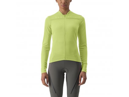 Castelli Anima 4 LS - Žiarivá limetková (Veľkosť XS)