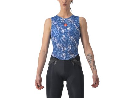 Castelli Pro Mesh 4 W SLV - Niagara blue (Veľkosť XS)