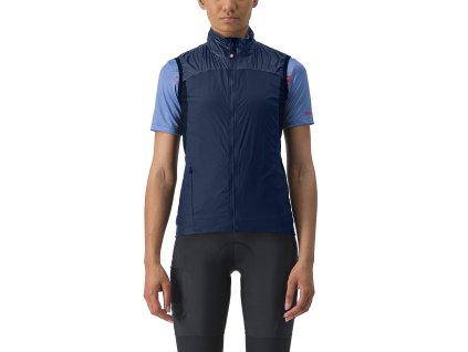 Castelli Unlimited Puffy Vest W - Modrá/sterlign blue (Veľkosť XS)