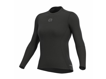 ALÉ Grid LS W, Black  Dámska základná vrstva do chladného počasia