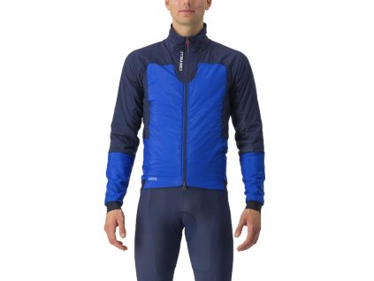Castelli Fly Thermal, Vivid blue/ Belgian blue  Pánska ľahučká, zimná cyklistická bunda