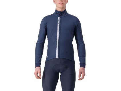 Castelli Entrata Jacket, Belgian blue/ Silver (Veľkosť XXL)